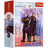 Trefl Frozen Minipuzzel 54 Stukjes - Anna, Elsa & Kristoff