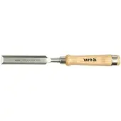 YATO YT-6258, Steekbeitel, Afgeschuinde rand, Chroom-vanadiumstaal, Hout, Hout, 38 mm