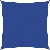 vidaXL Zonnezeil 160 g/m² 2x2 m HDPE blauw
