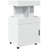 vidaXL Drankkar 50x41x89 cm bewerkt hout wit