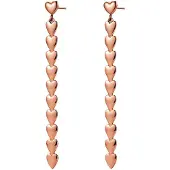 Hey Happiness Oorbellen 'Heart Cascade' rose-goud