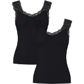 Pieces Top 'PCBARBERA LACE' zwart