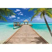 Overig Fotobehang Beach Resort - Meerkleurig - 2,70m X 368cm