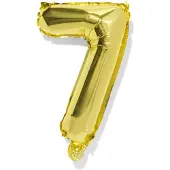 HEMA Folieballon cijfer 7 30cm goud (goud)