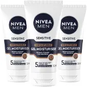 Nivea 3x Sensitive Skin & Stubble Moisturizer Gezichtsgel 50 Ml