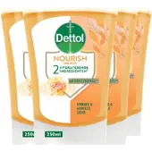 Dettol No-Touch Refill Extra Care Honey & Sheabutter 250ML x 4