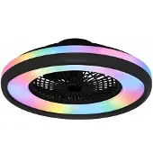 Freelight Plafondventilator Ventola Tuya Ø 60 cm RGB zwart