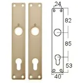 Hoppe Langschild 202 220X40 Pc85 F1