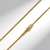 Cavill - Zilveren Ketting - 925 Sterling Zilver - Verguld - 45 cm - Klassiek Elegante Dames Halsketting - Tijdloos Sieraad