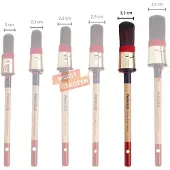 Progold Patentpunt Kwast Exclusive Red 7100 Maat 18 - 3,2 cm