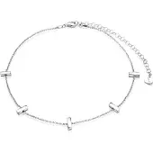 Zinzi zilveren choker 32+7cm staafjes ZICHOK1493