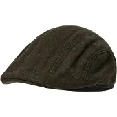 Deerhunter - Tatra Flatcap - Muts 62/63 cm, olijfgroen/zwart