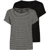 ONLY - ONLMOSTER S/S TOP CS JRS 2PACK - Meisjes - Blouses