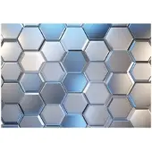 WALLARENA - Fotobehang - 300x210 cm - Hexagonen 3D voor de kinderkamer