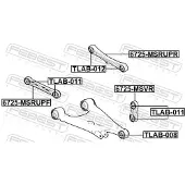 FEBEST Draagarm, wielophanging 6725-MSRUPR