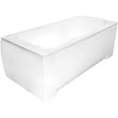 Besco Modern badpaneel 150x50cm wit glans