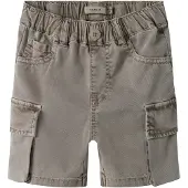 Name It Mini Broek 'NMMBEN B CARGO MK SHORTS 7805-PO NO' grijs gemêleerd