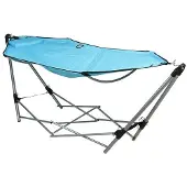 Basics Hangmat | | 2.4 x 0.8 x 0.8 meter (Met standaard, Inklapbaar)