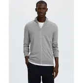 Selected Gebreid vest 'Berg' grijs