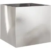 vidaXL Plantenbak 49x47x46 cm roestvrij staal zilverkleurig