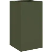 vidaXL Plantenbak 42x38x75 cm staal olijfgroen