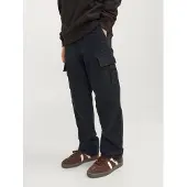 Jack & Jones Junior Broek 'JPSTKane JJBarkley' zwart / offwhite