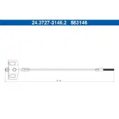 Ate 24.3727-3146.2 Handremkabel