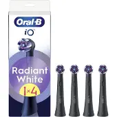 Oral-B - Vervangingskoppen iO Series Radiant, zwart, 4 stuks 8700216199254