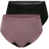 Schiesser Slip ' Care ' lila / zwart