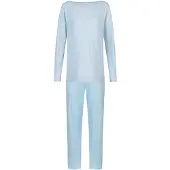 Mey Pyjama Serie Simple Stripes Alice Blue | Maat 48