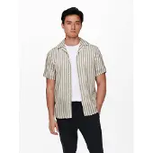 Only & Sons Overhemd 'Wayne' taupe / lichtgrijs
