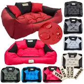 AIO Factory Hondenmand KINGDOG 145x115 cm gepersonaliseerd waterdicht rood