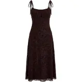 Trendyol Mouwloze maxi-jurk met bloemenprint voor dames, casual/dagelijks, nauwsluitend model