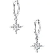 Hey Happiness Oorbellen 'Nordstern' zilver