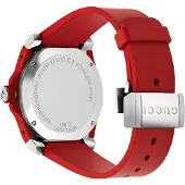 Gucci YA136309 Dive zwarte wijzerplaat siliconen herenhorloge