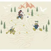 Komar Vliesbehang Digitale print vlies - Mickey Meets the Mountain - Afmeting 300 x 280 cm