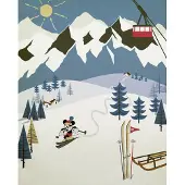 Overig Fotobehang Mickey Alpine - Meerkleurig - 2,50m X 200cm
