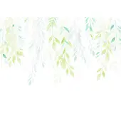 Overig Fotobehang Summer Leaves - Groen - 2,50m X 350cm