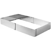 Orion Serie - Regelbare Bakvorm - Roestvrij Staal - 24-46x20-38 cm - Veilig voor Voedsel
