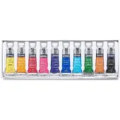 Winsor & Newton 0390664 Cotman Aquarelverf Set – Beginners Set 10 x 5 ml – Essentiële Waterverfkleuren met Hoge Kwaliteit Pigmenten