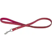 Barry King Leren Hondenhalsband 20mm x 100cm - Donkerroze