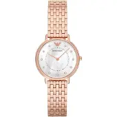 Emporio Armani AR11006 Roze Gouden Dameshorloge