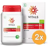 Vitals 2x Vitamine C 250 mg Biologisch (60 capsules)