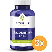 Vitakruid 3x Glucosamine Sulfaat 2 KCI 1200mg (120 tabletten)