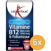 Lucovitaal 6x B12 & Foliumzuur (60 smelttabletten)