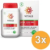 Vitals 3x MSM zwavel 1000 mg (120 tabletten)