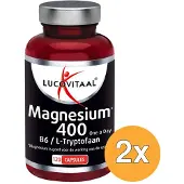 Lucovitaal 2x Magnesium 400 met B6 & L-Tryptofaan (120 capsules)