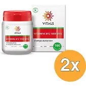 Vitals 2x Vitamine B12 1000 mcg (100 zuigtabletten)