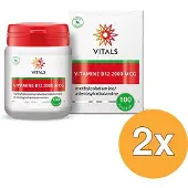 Vitals 2x Vitamine B12 2000 mcg (100 zuigtabletten)