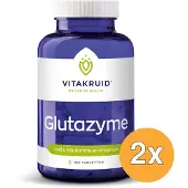 Vitakruid 2x Glutazyme Spijsverteringsenzymen en L-Glutamine (180 tabletten)